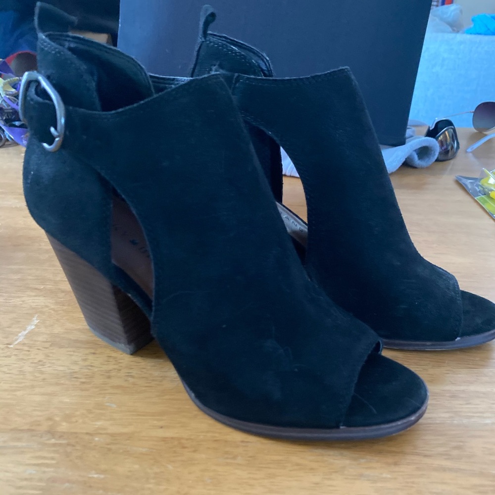 Lucky Brand Open Toe Booties